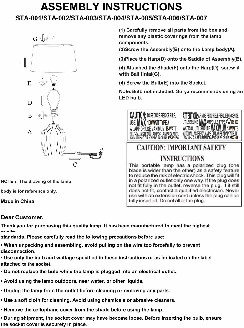 Shamsabad Red Table Lamp
